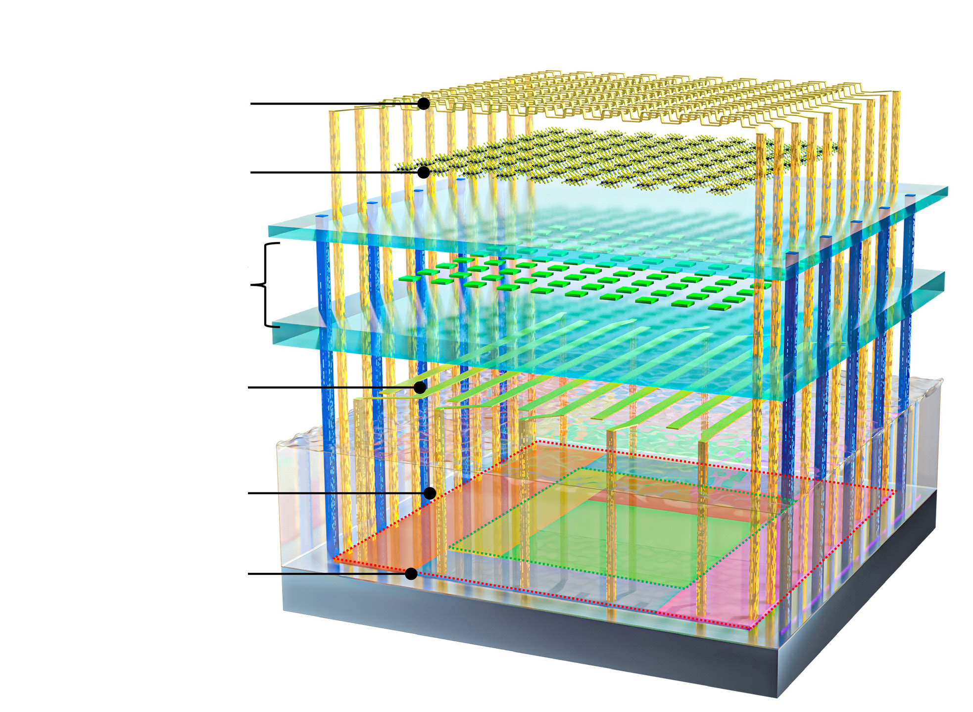 A full-featured hybrid 2D/silicon flash memory chip